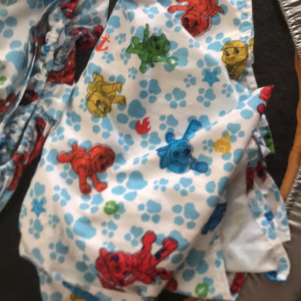 Paw patrol crib fitted And flat sheet set